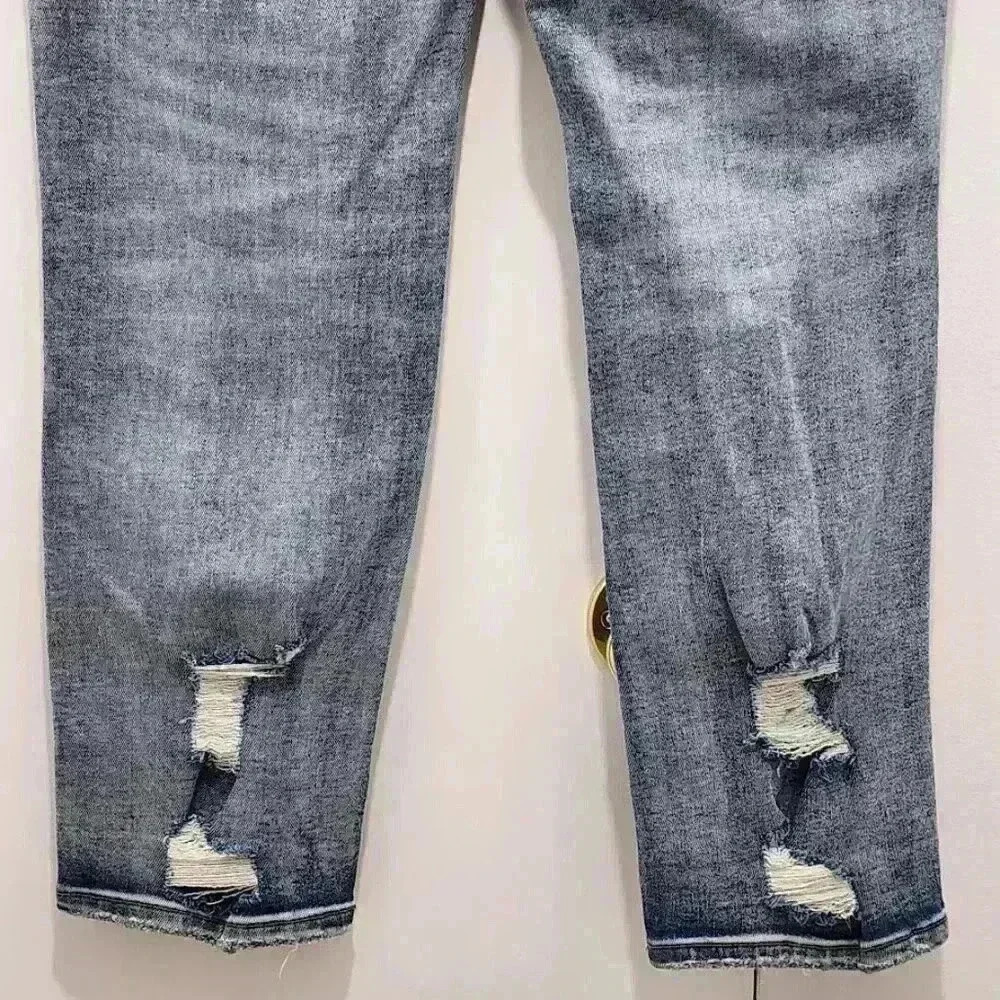 NWT Altar'd State Button Fly Distressed Denim Jeans Size 26 - Picture 8 of 12